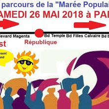 Samedi 26 juin à Paris : le parcours de la Marée Populaire