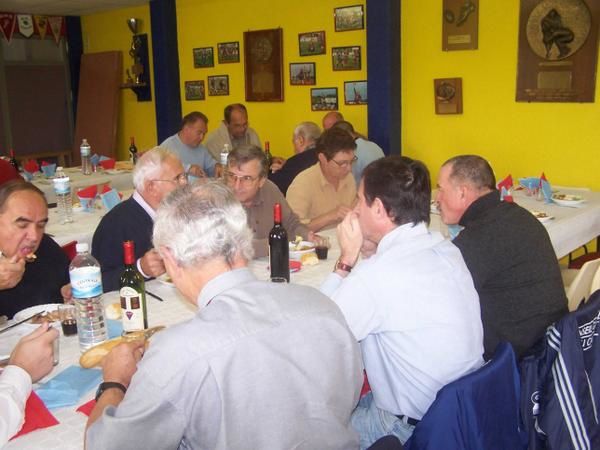 le repas des sponpors avant le match contre Arpajon  