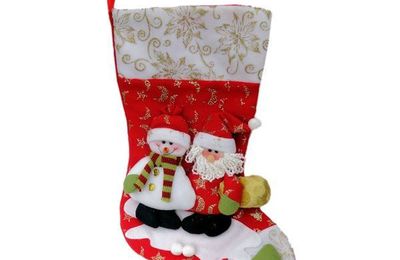 Botte de noel en tissu