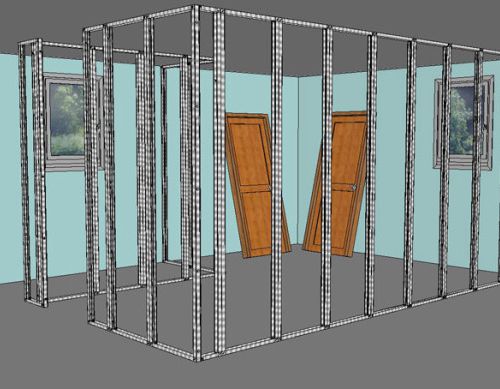 Cloisons en Placo-Plâtre BA13 comment faire ? - Bâtir sa maison à moindre  coût