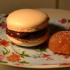 Macarons chocolat coeur de coing: recette pour robot Kenwwod / Schoko Quitten Makronen (Baiser-Keks)