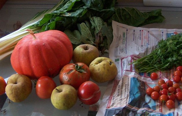 Panier fraîcheur devant sa porte