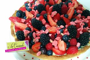 Tarte aux Fruits Rouges et Pralines