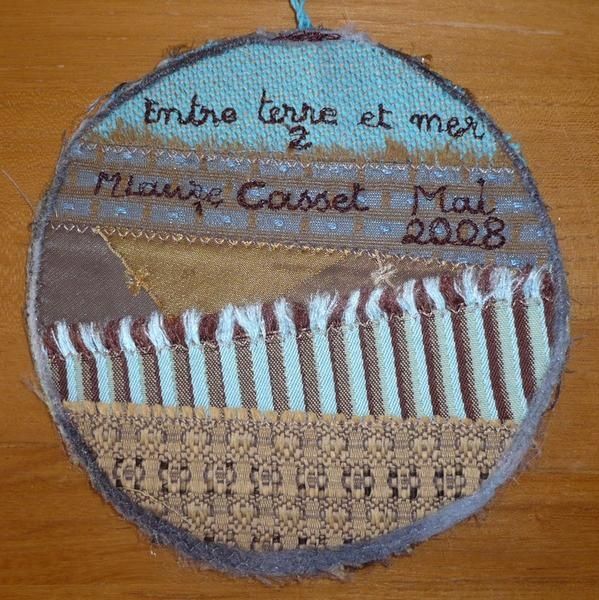 récup de CD pour une déco textile