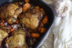 Cuisses de poulet au four aux épices cajun