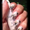 nail art de la semaine "Boutons de fleurs chocolatés"