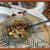 Granola aux noix de pécan et graines