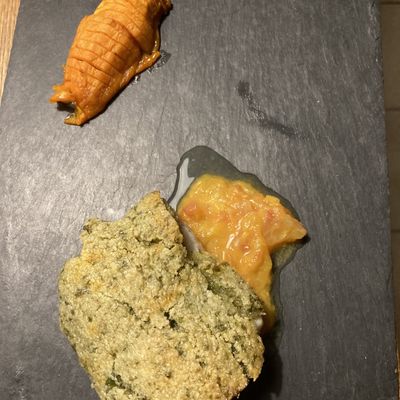 Dos de cabillaud en croute de parmesan et persil