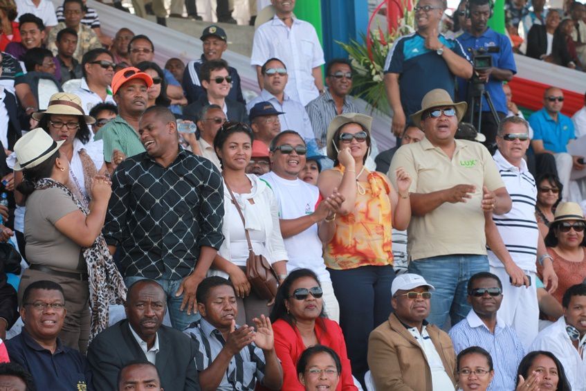 Inauguration du Kianja (Stade) Makis de Madagascar, à Andohatapenaka, par le Président Andry Rajoelina. 3ème partie. Photos: Harilala Randrianarison