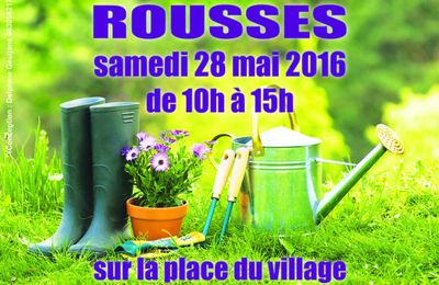Invitation à l’événement du troc plants de Rousses le samedi 28 Mai