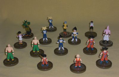 figurines de taille : 5 à 7 cm