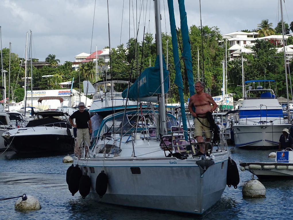 Arrivée à la marina Bas du Fort à Pointe à Pitre.