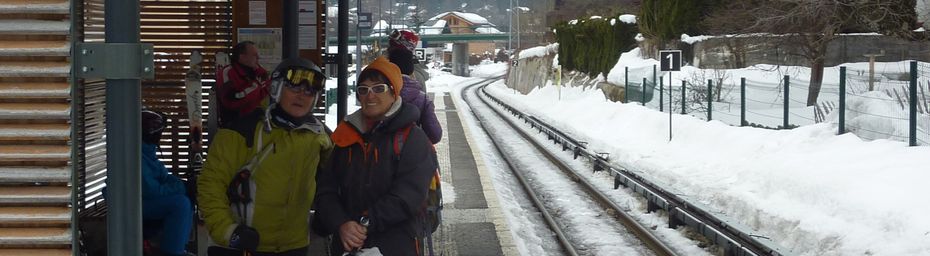 Le Tour - Col de Balme via Vallorcine par le train. Jeudi 23 février 2012