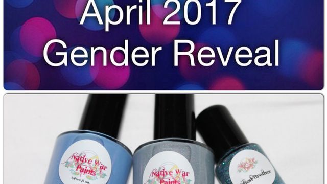 Native War Paints Monthly Box - April 2017 - Gender Reveal