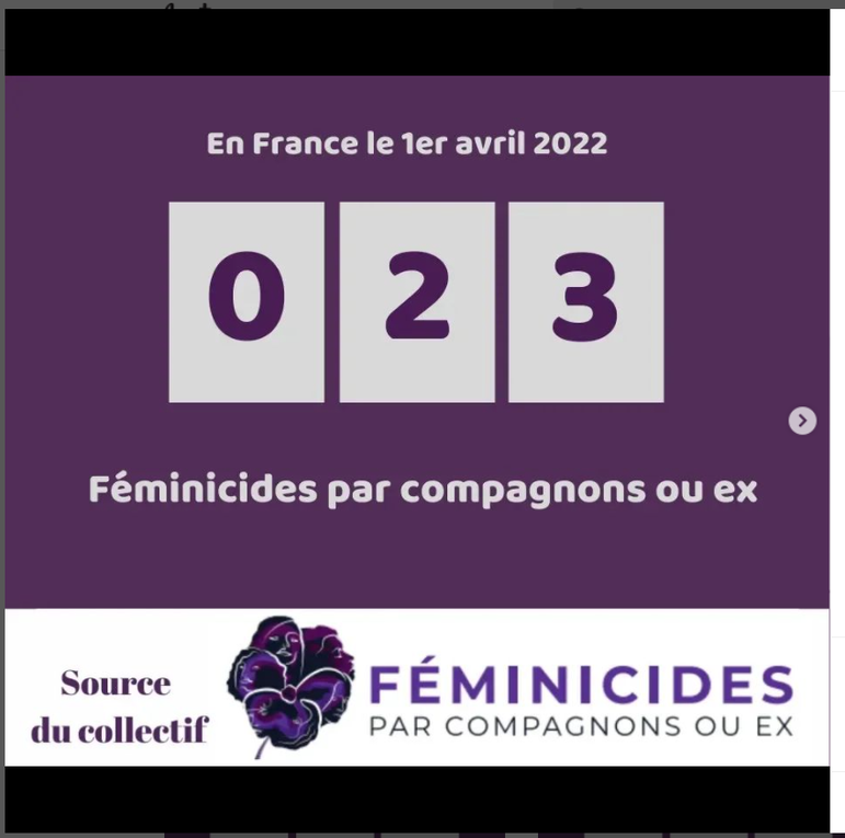 54  EME  FEMINICIDES DEPUIS LE DEBUT  DE L ANNEE 2022 