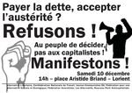Manif "Refusons de payer la dette ! Les plans d’austérité sont illégitimes" - Sam 10 décembre à Lorient