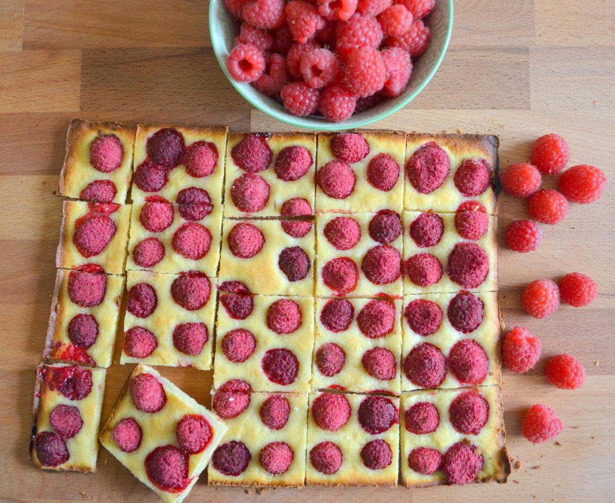 Tarte aux framboises très facile