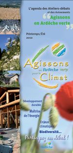 Nouvel agenda "Agissons en Ardèche verte" : printemps 2010