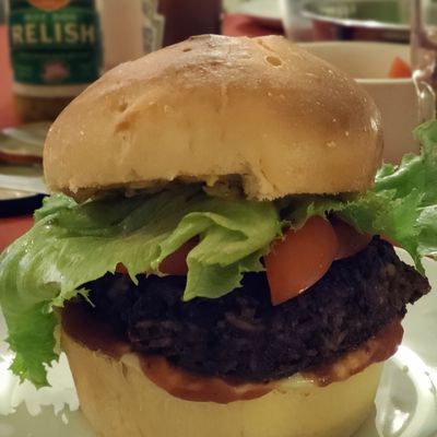 Burger aux haricots rouges 