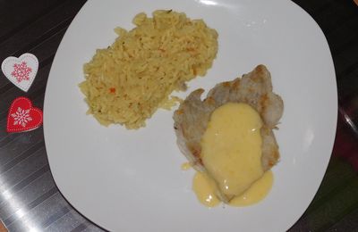 Filet de lieu noir - sauce au citron.