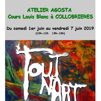 Exposition TOUTUNART à Collobrières - Atelier Agosta Juin 2019