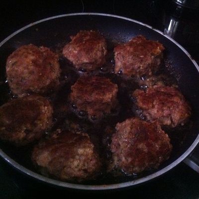 Polpettes au foie Gras et au parmesan .