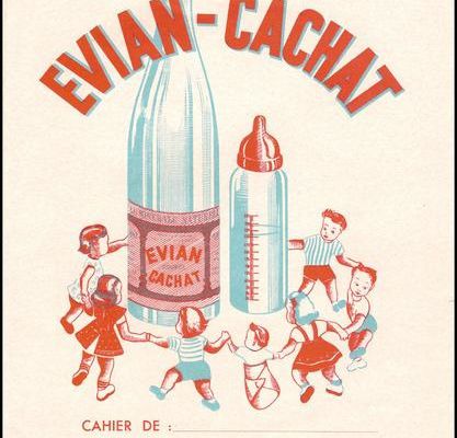 Protège cahier EVIAN Cachat