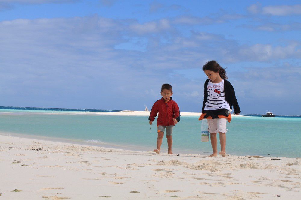 Ballade en Bateau sur l'atoll de nokanhui mai 2012