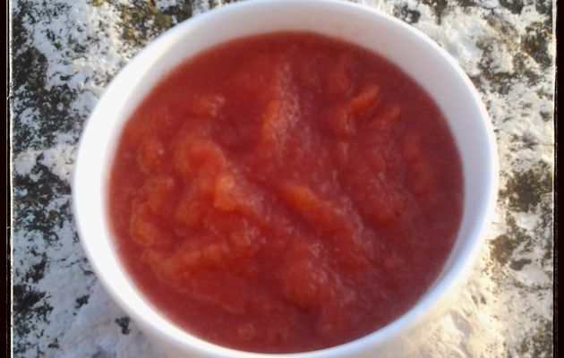 Compote pomme fraise au thermomix