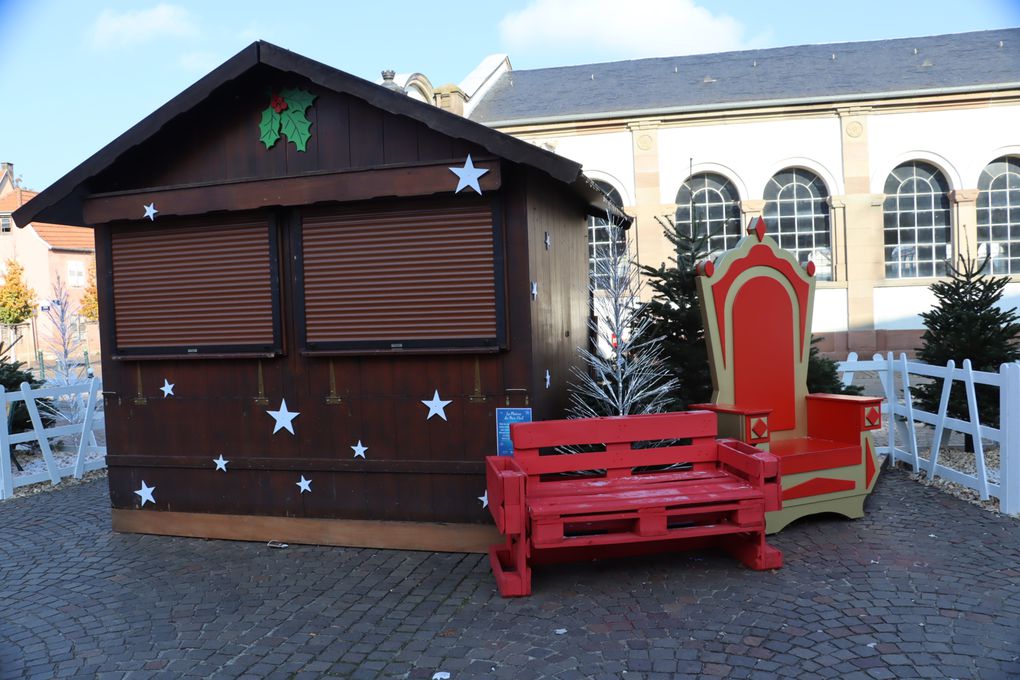 Haguenau, marché de Noël , église St Nicolas