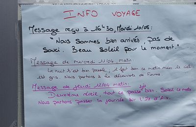 MESSAGE LAISSE DEVANT L'ECOLE