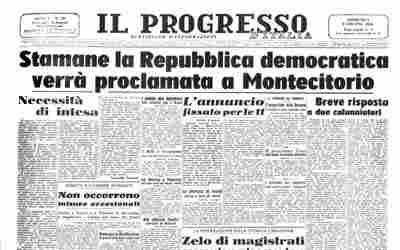 NASCITA DELLA REPUBBLICA ITALIANA