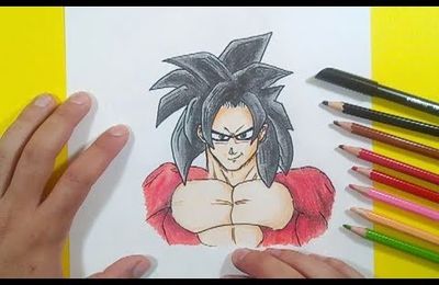 Como dibujar a Goku paso a paso 5 - Dragon ball