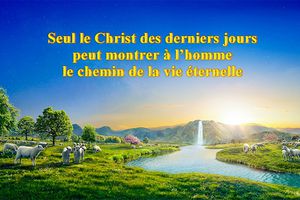 Seul le Christ des derniers jours peut montrer à l’homme le chemin de la vie éternelle