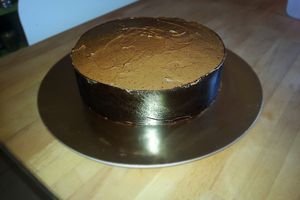 Entremet chocolat praliné pistache duja