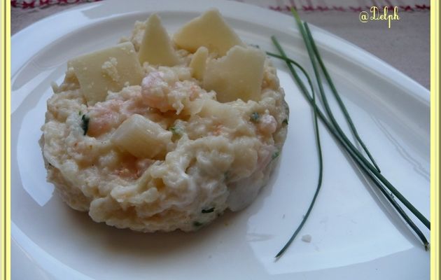 Risotto crevettes, noix de pétoncle.