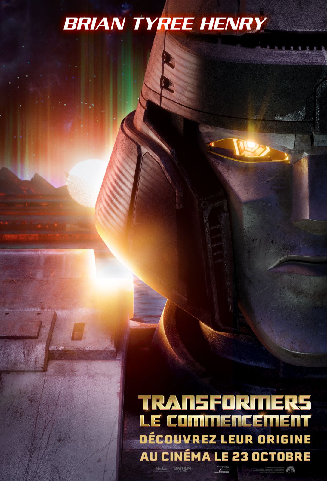 🎬TRANSFORMERS : LE COMMENCEMENT ! les affiches des personnages 