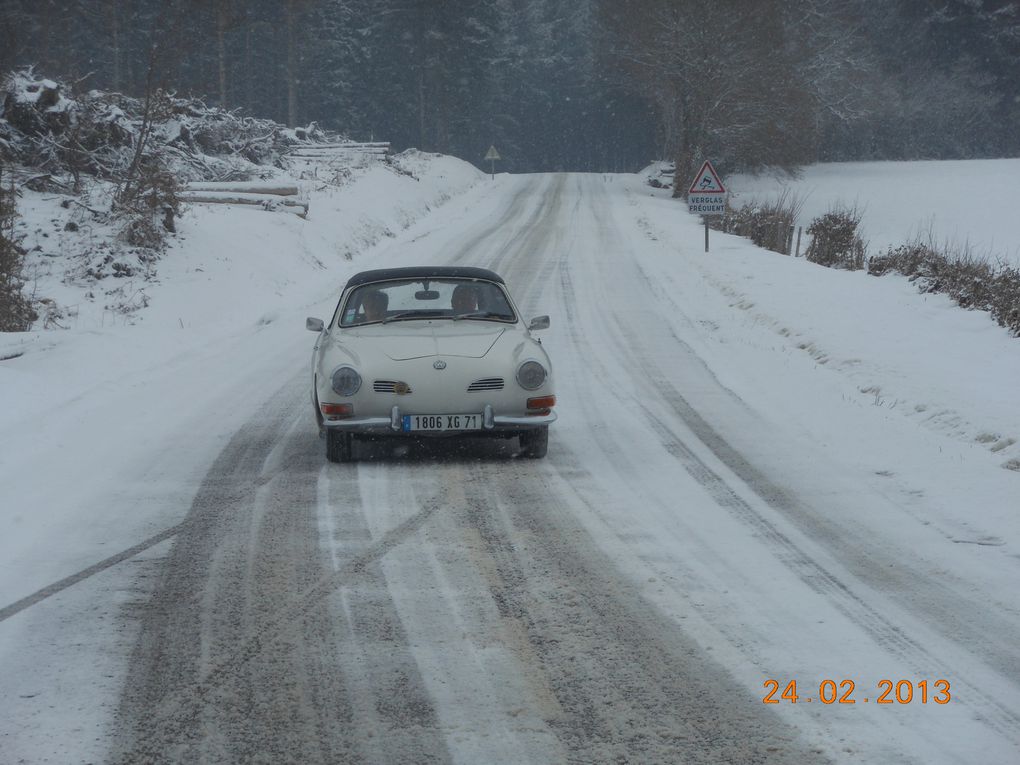 Notre sortie Glace et Neige du 24 février qui portait bien son nom cette année. Nous avons parcouru 80 kms sur des petites routes enneigées.