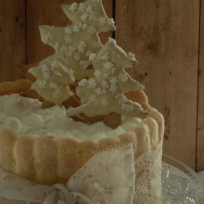 Charlotte aux poires et crème de marron