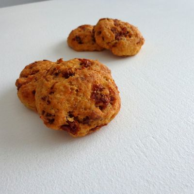 Cookies tomates séchées, chorizo