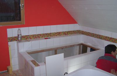 La salle de bain PRESQUE terminée