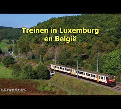Treinen in Luxemburg en België, 21 t/m 29-09-2017