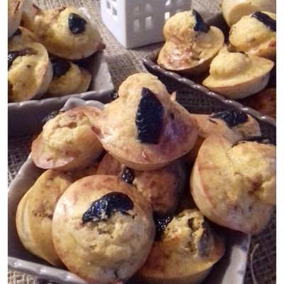Mini muffins à la farine de pois chiches 