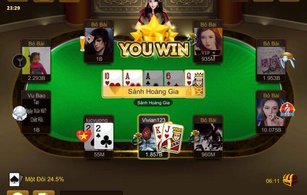 Du sao game poker cung la phien ban duoc yeu thich nhat hien nay