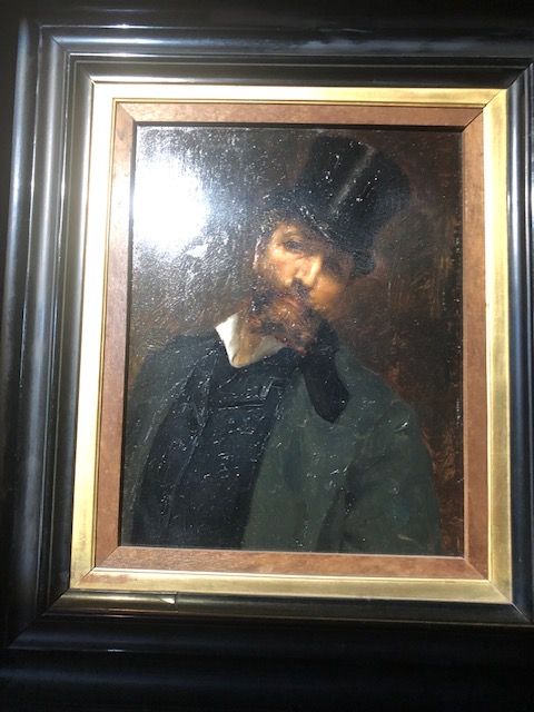 Les jardins du Musée Goya et l'autoportrait de Marcel Briguiboul