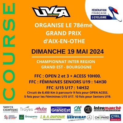Dimanche, 78ème Grand Prix d'Aix-en-Othe