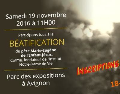 19 nov. : BEATIFICATION !