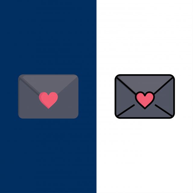 logo de messagerie avec un coeur