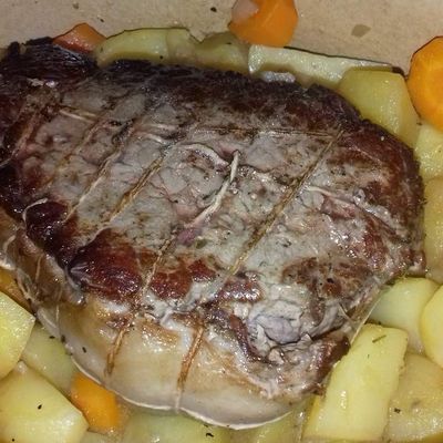 Rôti de bœuf en cocotte aux légumes
