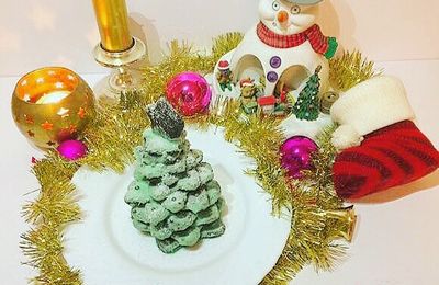 Sapin de noël en sablé breton 